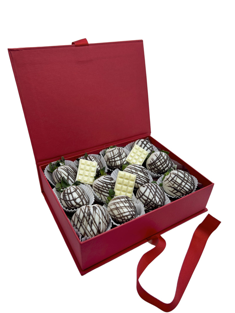 Meyeve Sepeti Çilek Fildişi Beyaz Çikolata 