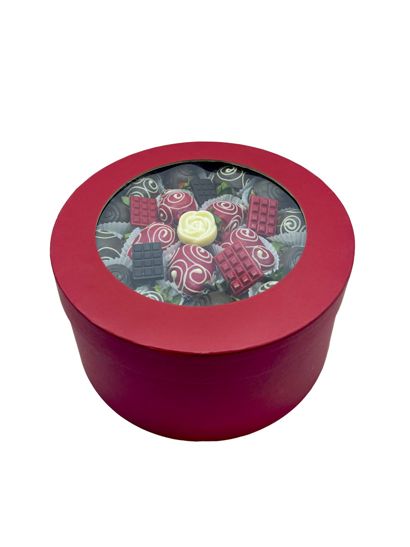 Haz Dolu Çikolata Çilek Sepeti