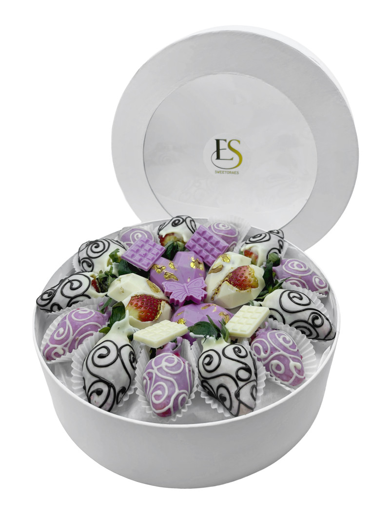 Huzur Bahçsi Çikolata Çilek Sepeti