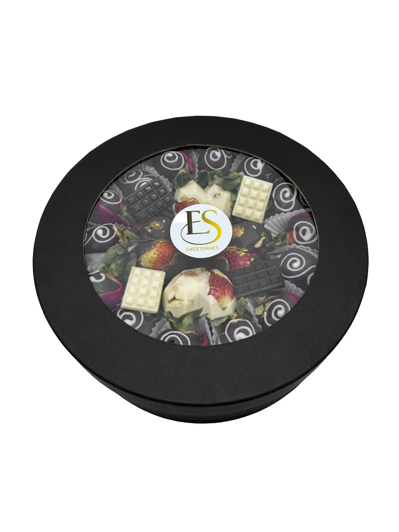 Kristal Kalp Çikolata Çilek Sepeti