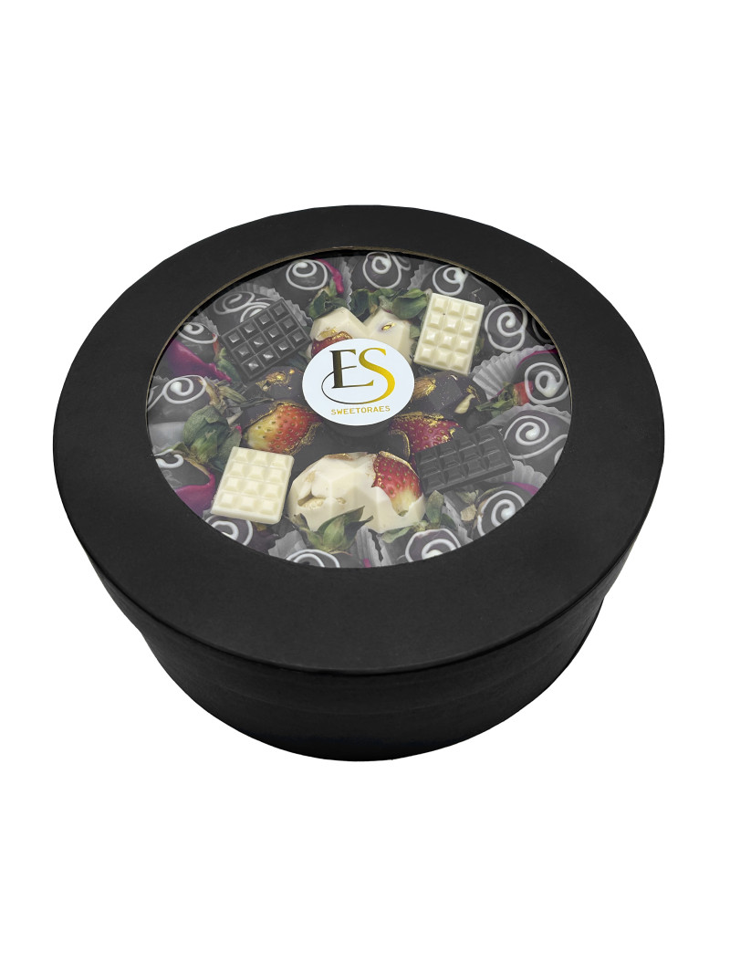 Kristal Kalp Çikolata Çilek Sepeti