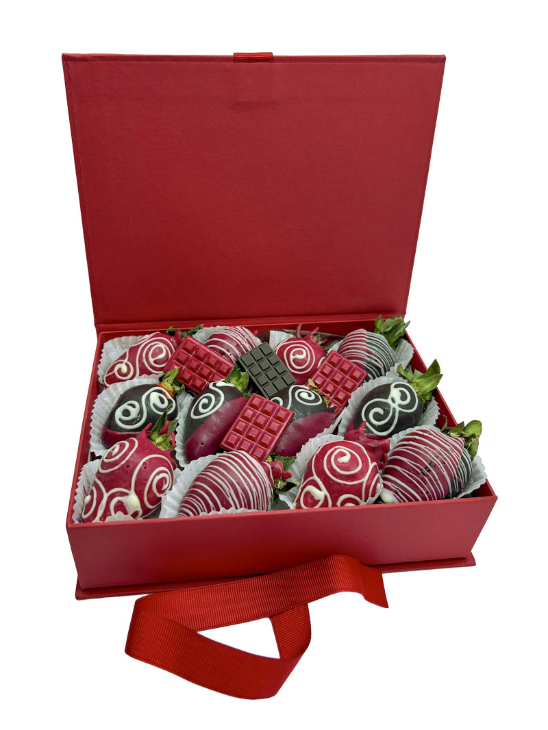 Kutu Dolusu Çikolatalı Çilek