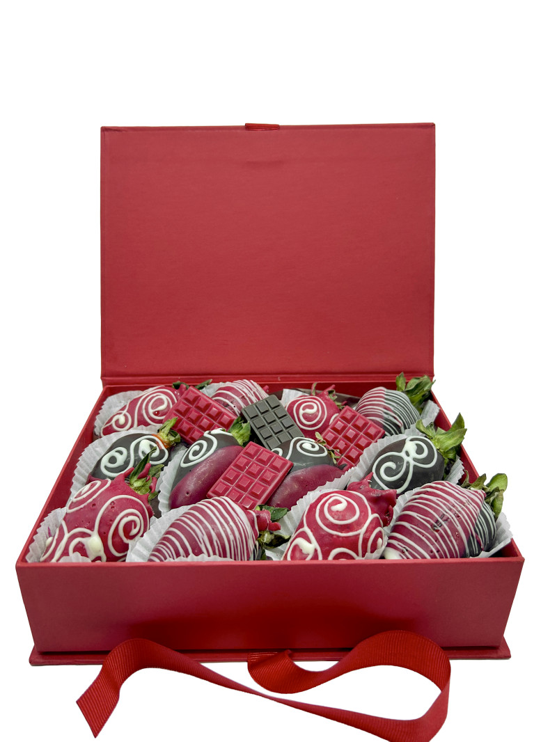 Kutu Dolusu Çikolatalı Çilek