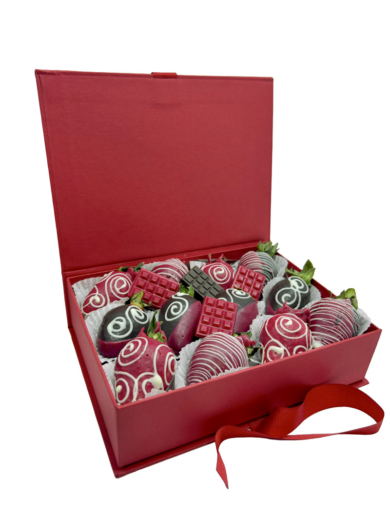 Kutu Dolusu Çikolatalı Çilek