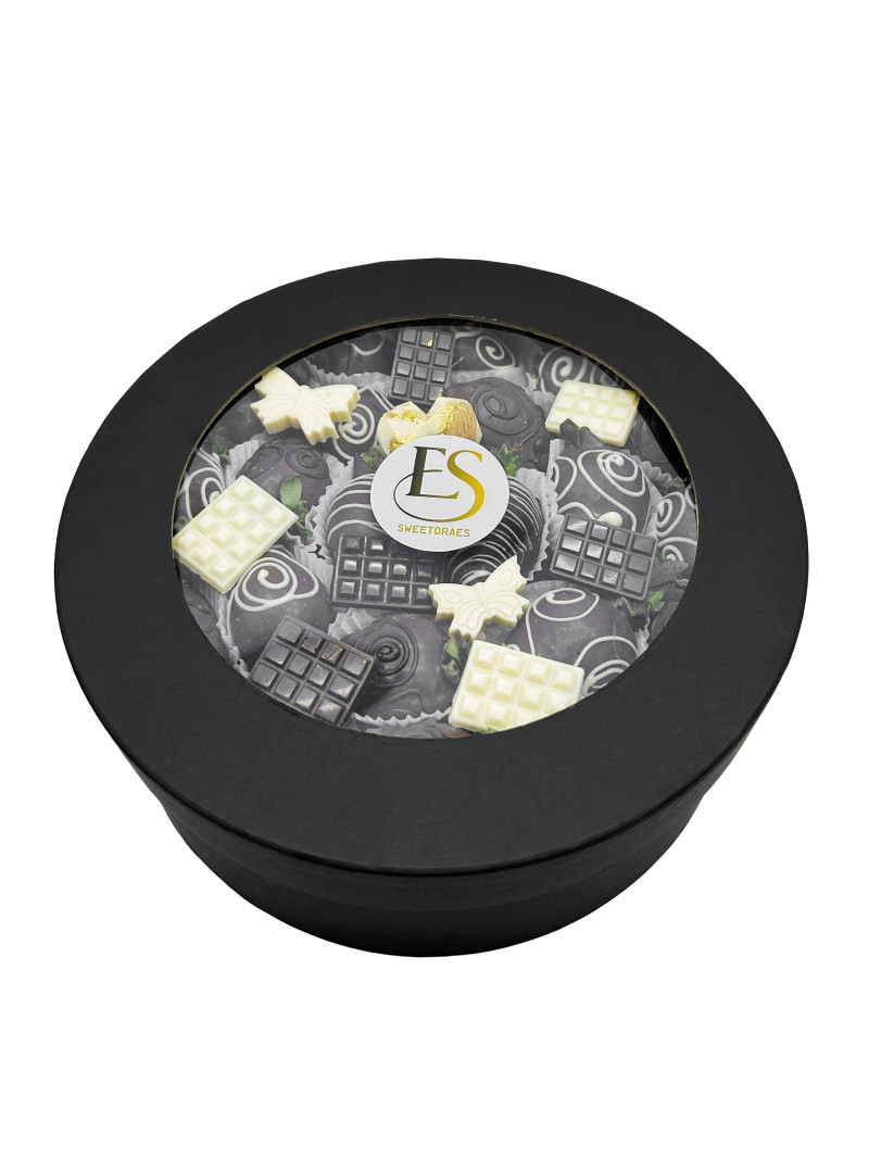 Sevği Dolu Çikolatalı Çilek Kutusu