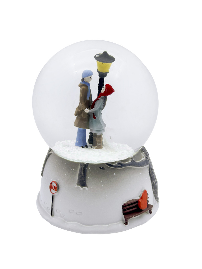 Kristal Kalp Çikolata Işıklı Kar Küresi Hediye Kutusu